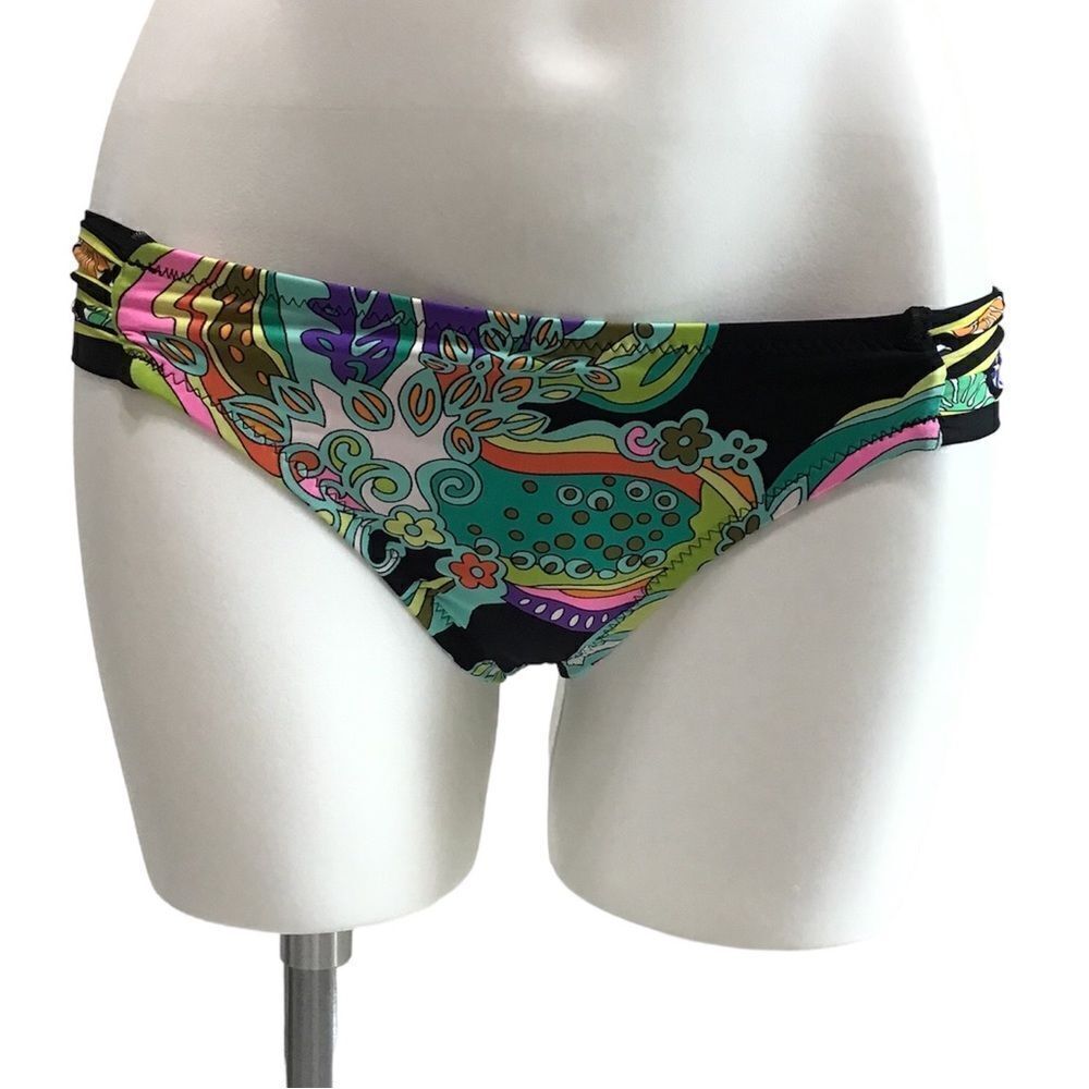 Trina Turk Black Bikini Bottom New Size 4